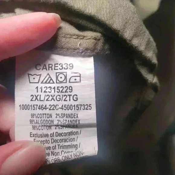 Wranglers button down men's 2xl collared green top - Picture 5 of 5